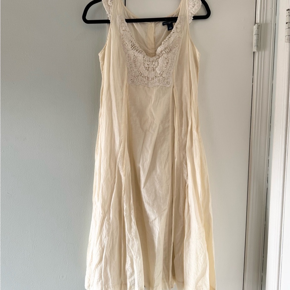 Gap Women’s Silk Cotton Blend Flowy Embroidered Slip Dress size S
